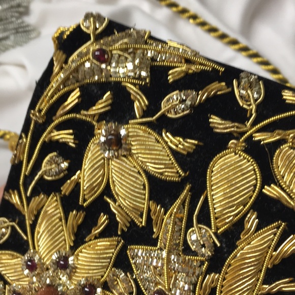 🖤Vtg Handmade bag with gemstones - Picture 15 of 17